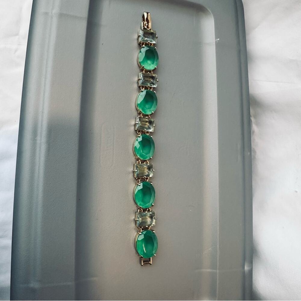 Kate Spade - Hancock Park Green & Light Blue Jeweled Bracelet - Picture 4 of 10